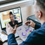 The Mór Card Mindset coaching sessions by Geoff Nicholson someone on a video call