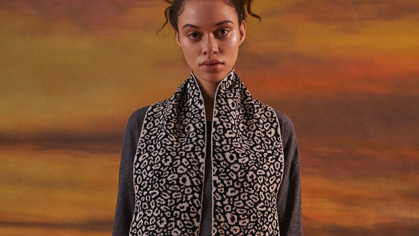 Wool and Cashmere Knitted Scarf by INGMARSON
