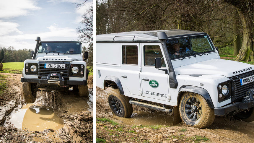 The Mór Card Land Rover Experience White Land Rover Off Road