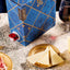 The Mór Card Laylo Wine Box two glasses of wine with plates of cheese