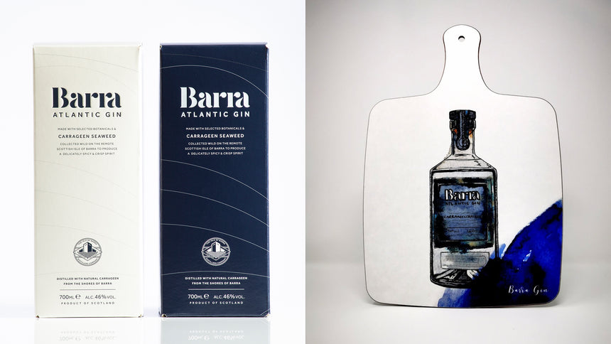 Barra Atlantic Gin Blue and White Boxes