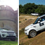 The Mór Card Land Rover Experience White Land Rover Next to Castle