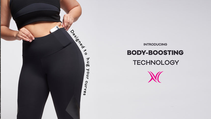 Extra Strong Compression Gym Leggings in Figure Firming Black– TLC Sport