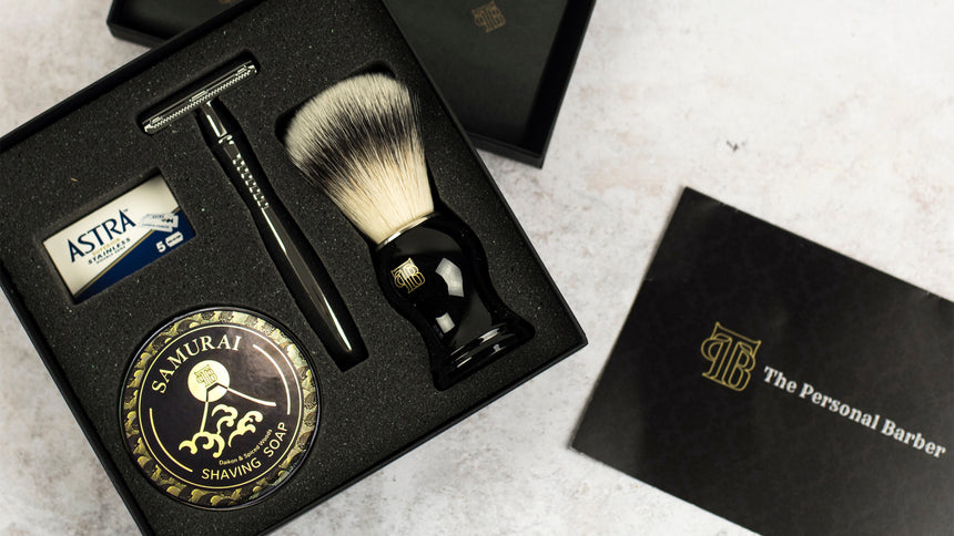 The Mór Card The Personal Barber Shaving Products Box